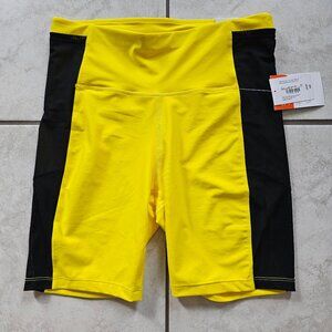 Brand New Size L Sports Illustrated Women's Yellow & Black Active Shorts